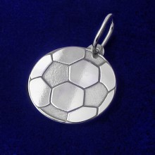 Prívesok futbalová lopta zo striebra (KPRS147)